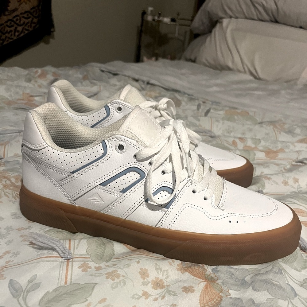 Emerica Tilt, skateshoe, white leather, size 9